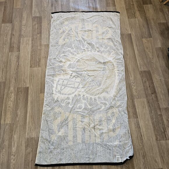 Vtg 90s New Orleans Saints NFL Beach Towel 1996 - Picture 6 of 9